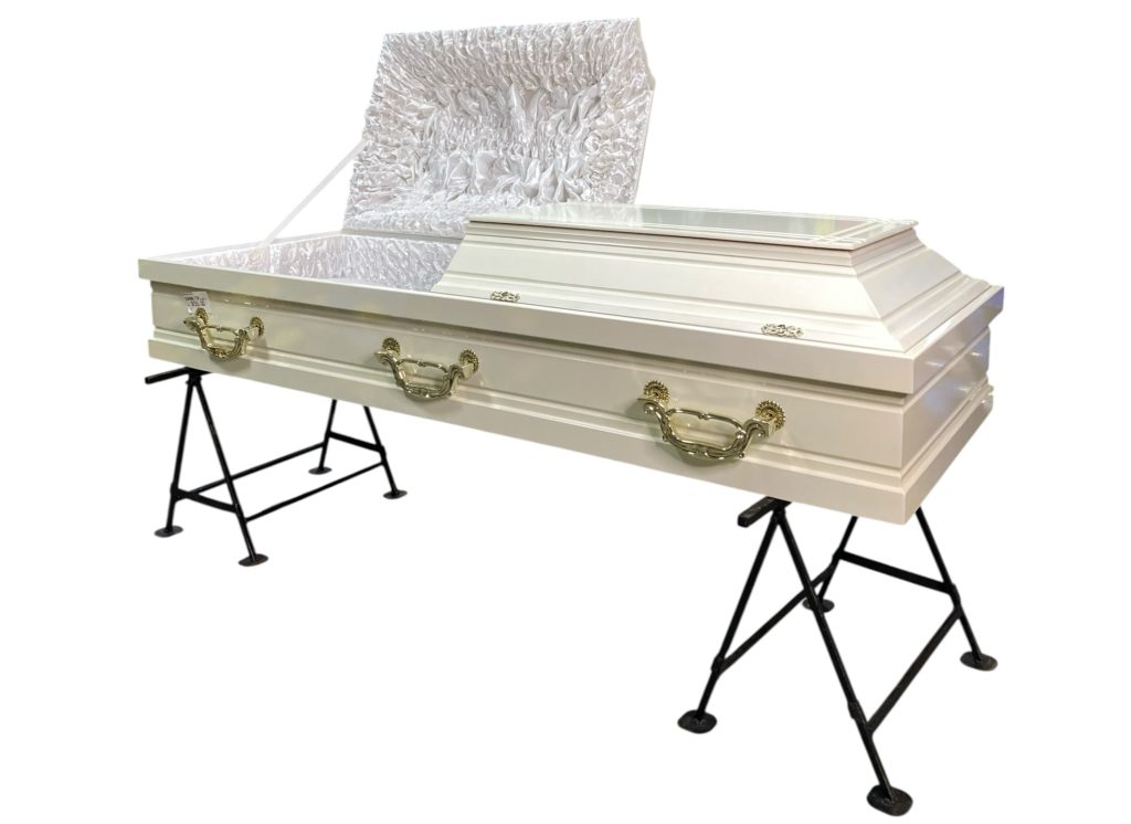 Гроб Саркофаг белый производство